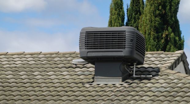 Evaporative Air Conditioner of roof of houses